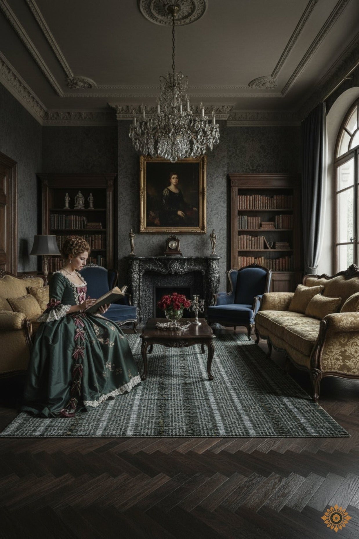 Midnight Reclaim | Hand-Loom Pet Yarn Rug