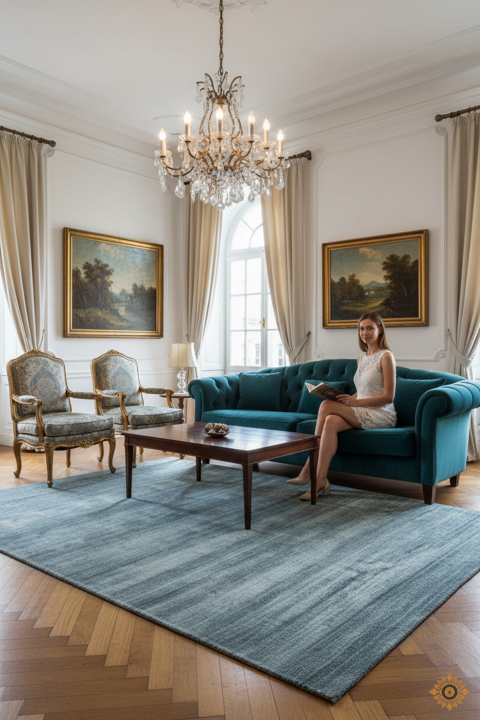 Horizon Haze | Hand-Loom Woolen Rug