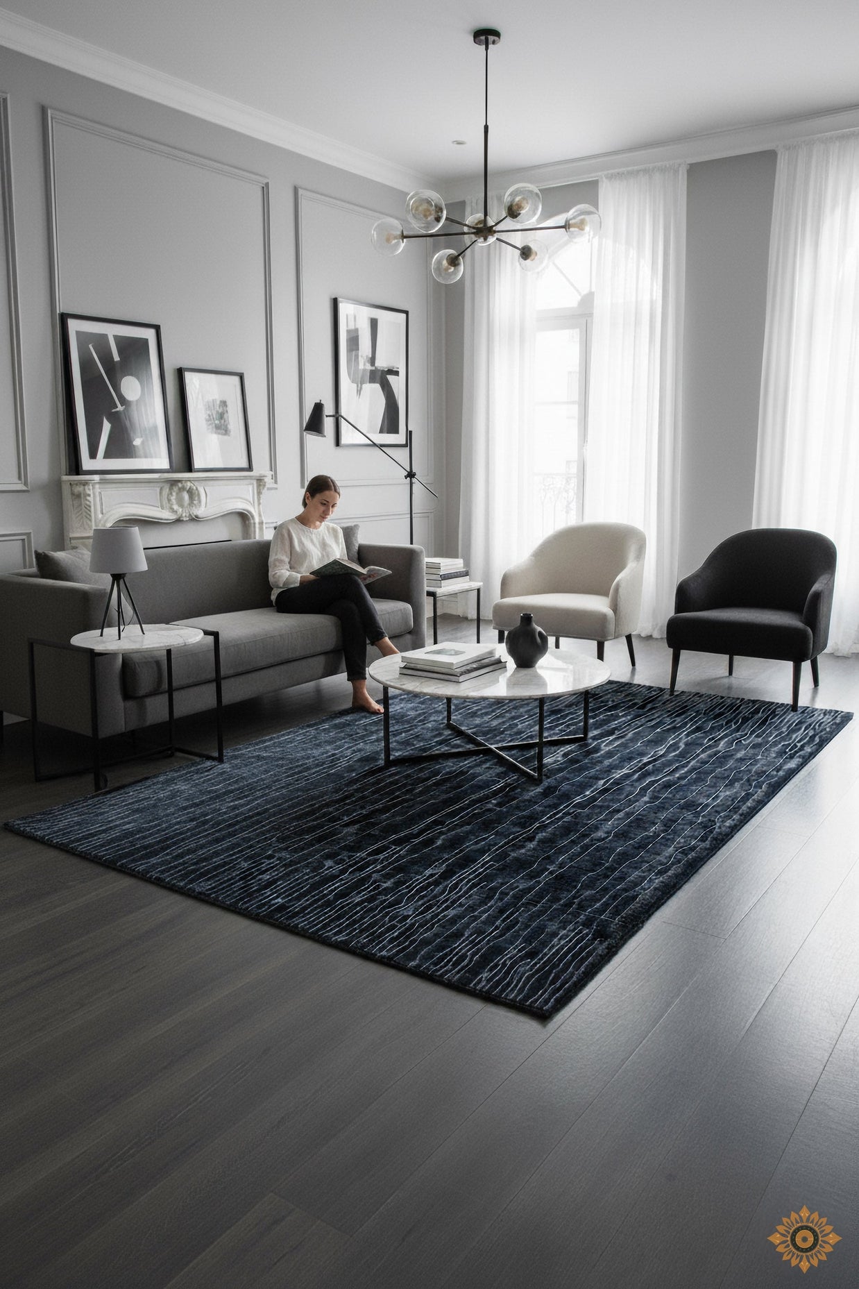 Obsidian | Hand-Tufted Woolen Rug