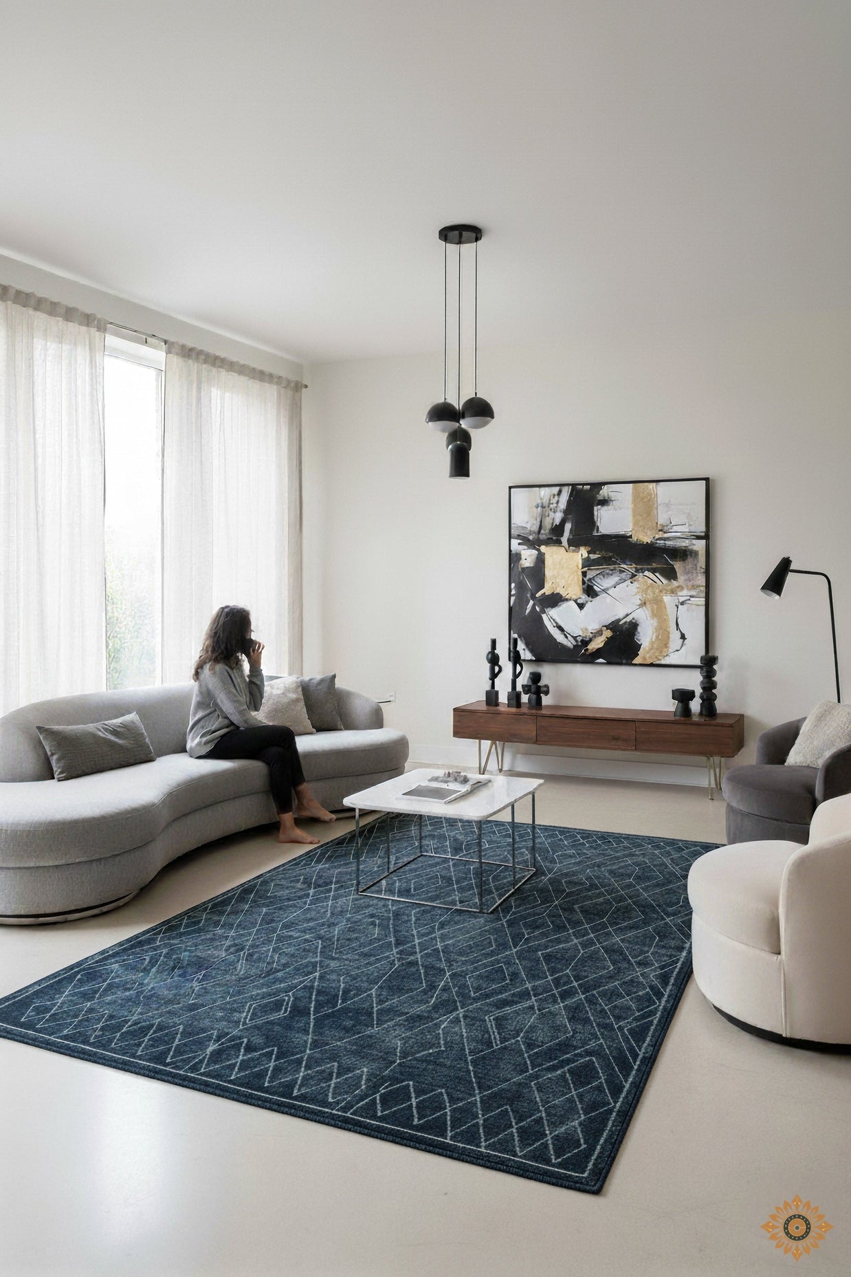 Obsidian | Hand-Tufted Woolen Rug