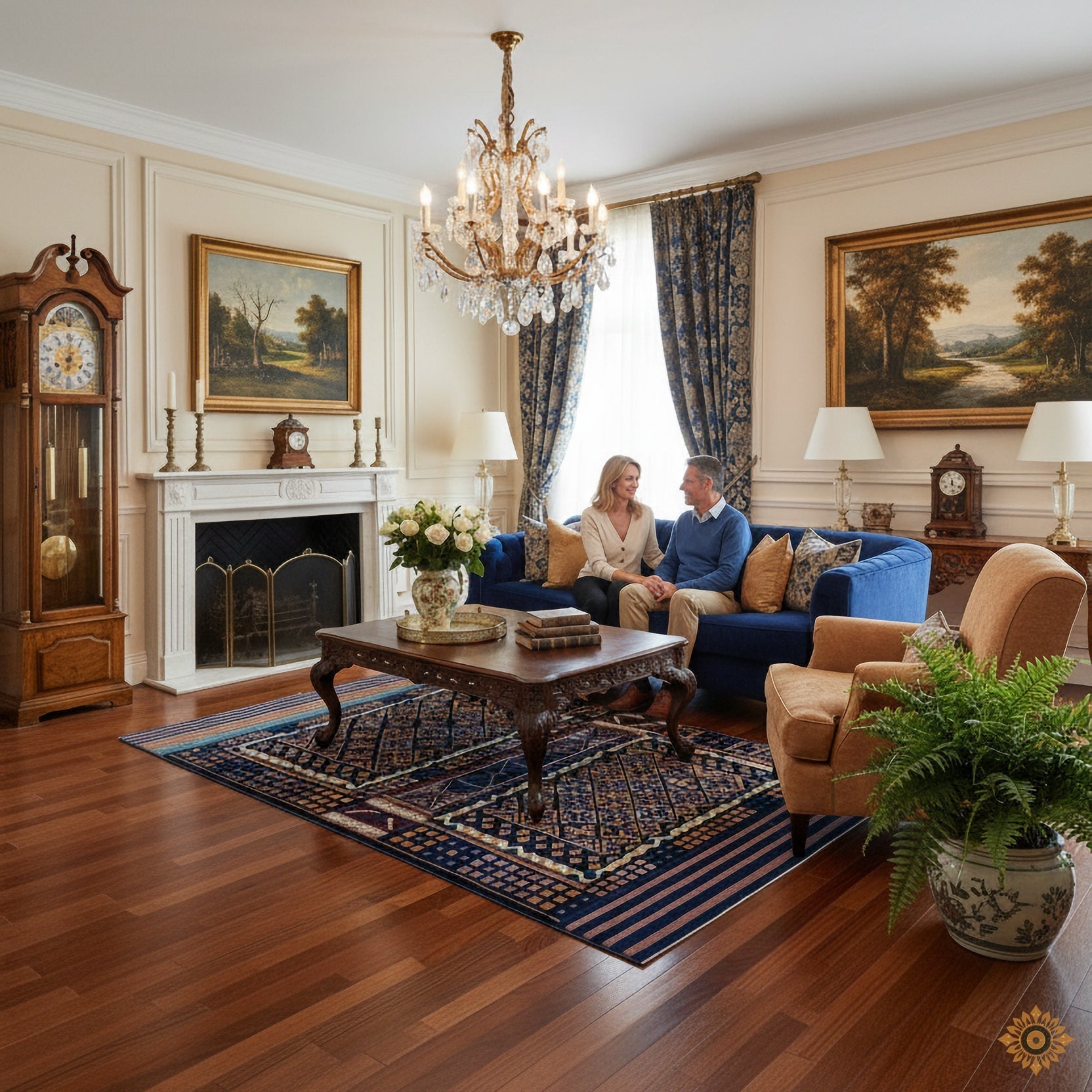 Garnet Dusk | Fusion Weave (Hand-Tufted on Durrie)