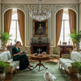 Forest Whisper | Hand-Loom Printed Viscose Rug