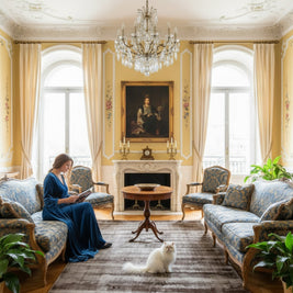 Mocha Dusk | Hand-Loom Printed Viscose Rug