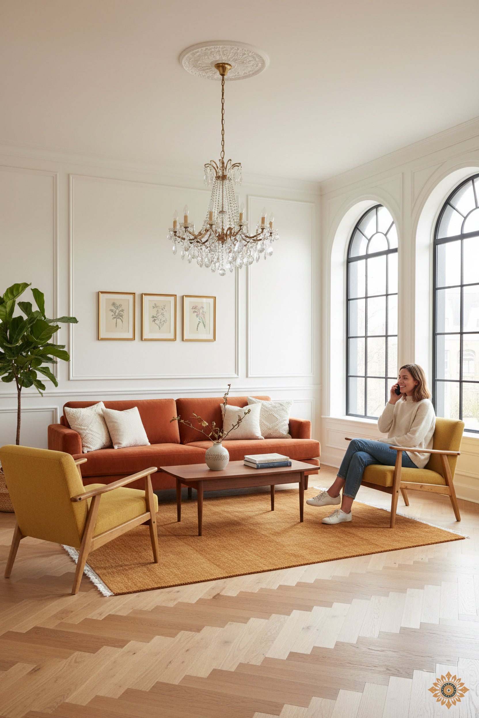 Amber Dusk | Hand-Knotted Woolen Rug