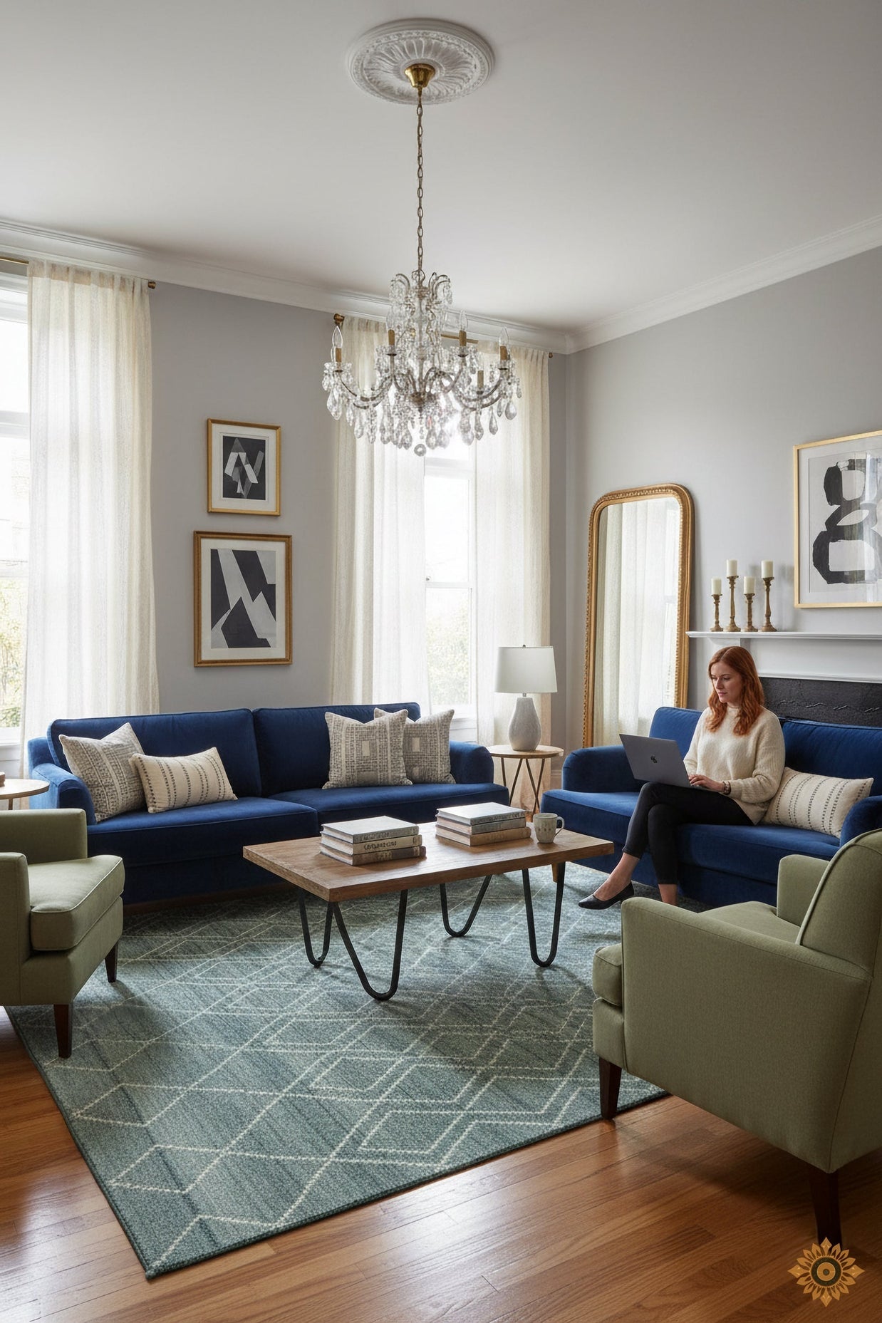 Architect's Grid | Hand-Loom Woolen Rug