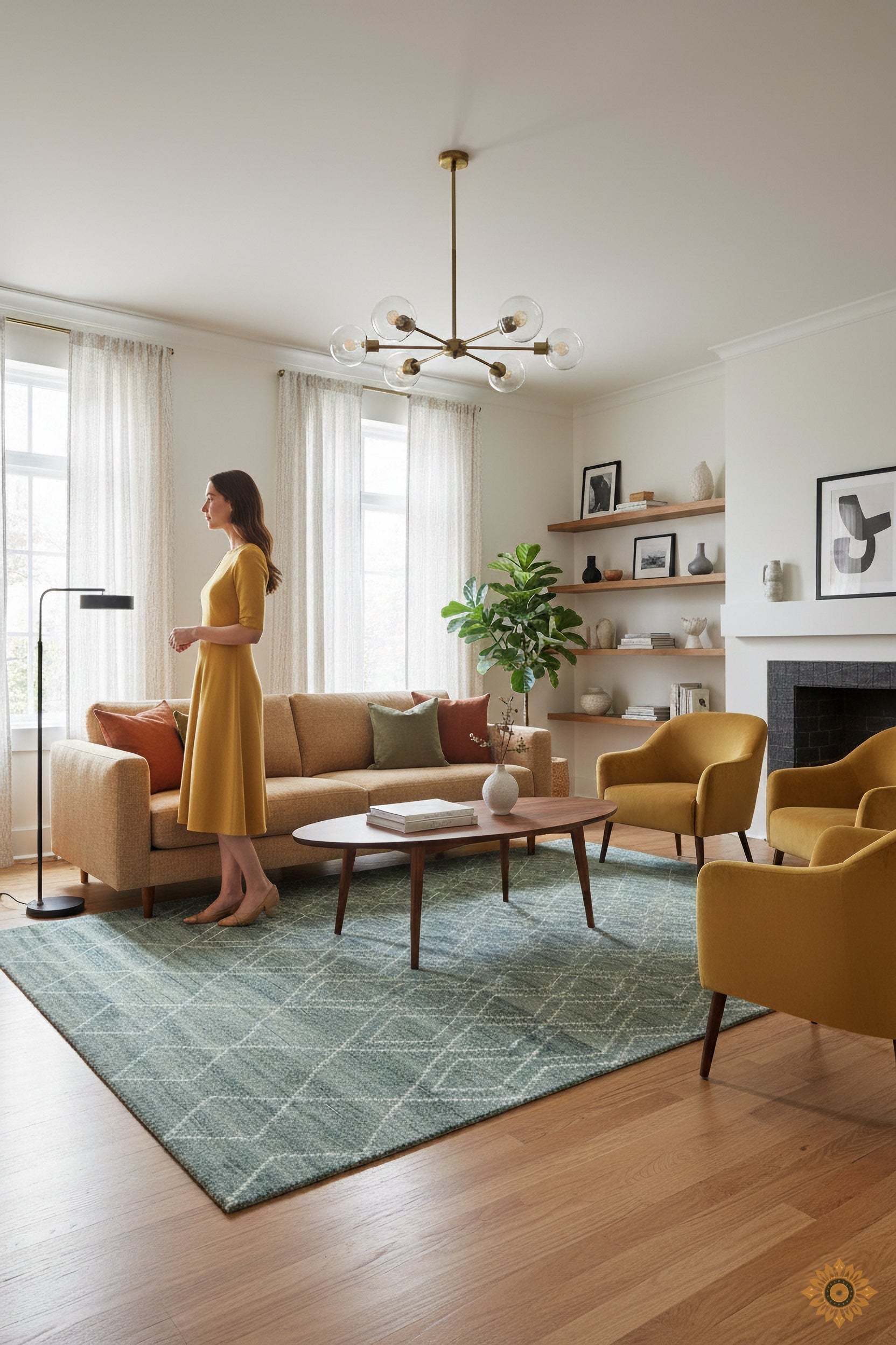 Architect's Grid | Hand-Loom Woolen Rug