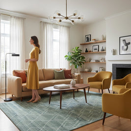 Architect's Grid | Hand-Loom Woolen Rug