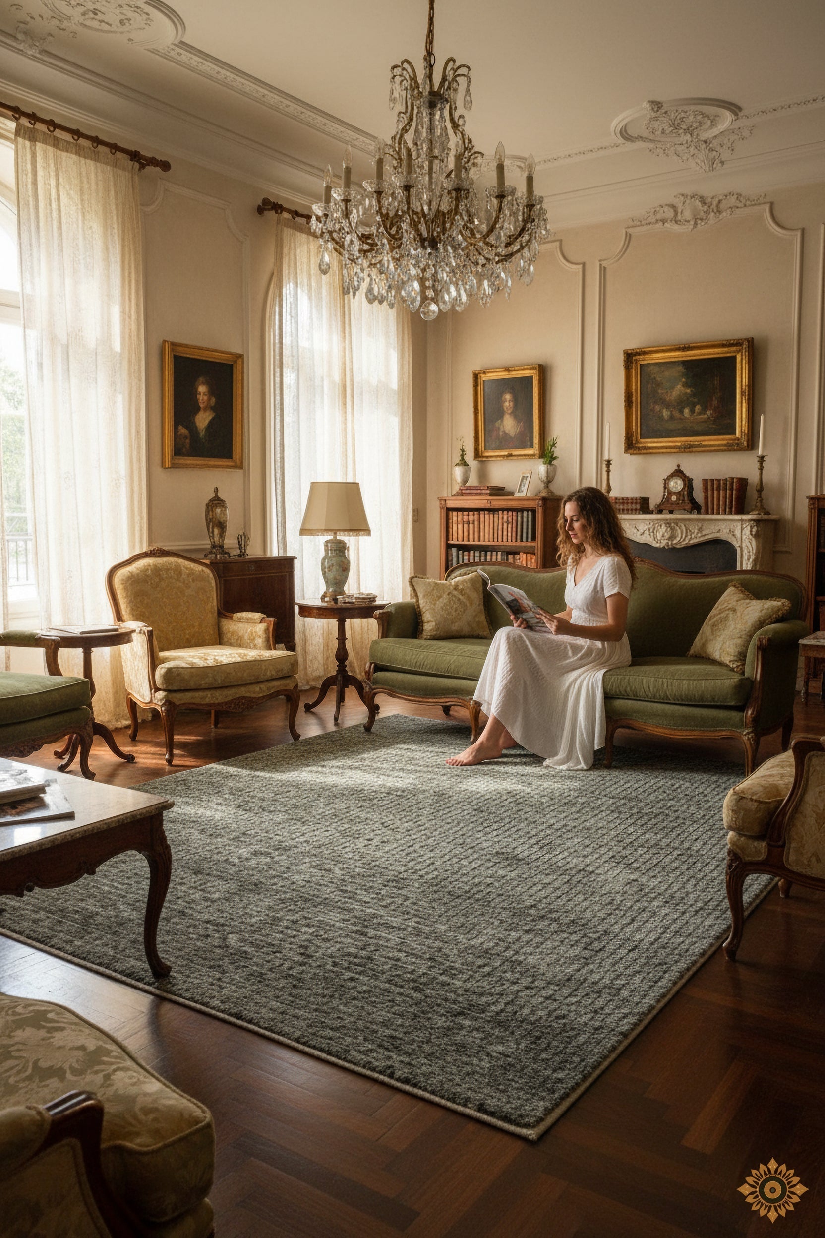 Heirloom Haze | Hand-Knotted Woolen Rug