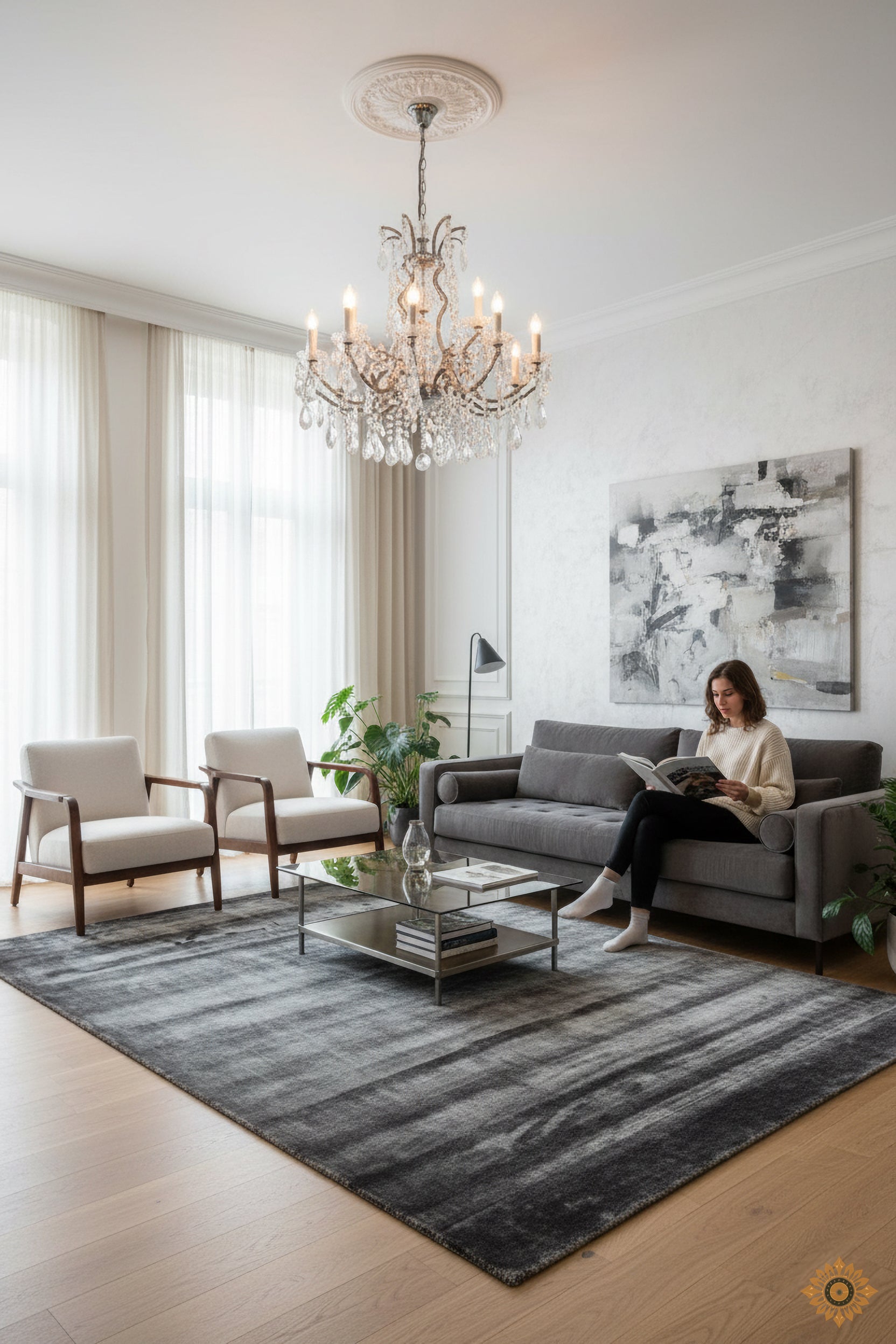 Graphite Weave | Hand-Loom Viscose Rug