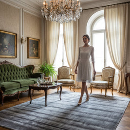 Graphite Weave | Hand-Loom Viscose Rug