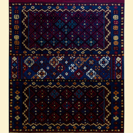 Midnight Mosaic | Fusion Weave (Hand-Tufted on Durrie)