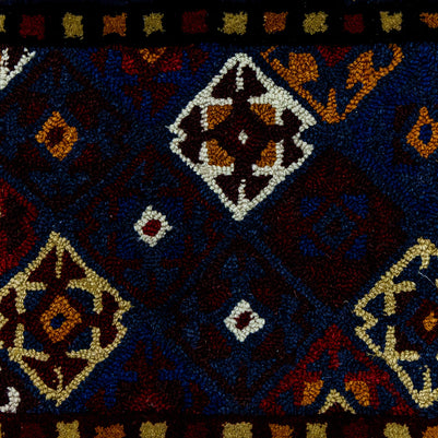 Midnight Mosaic | Fusion Weave (Hand-Tufted on Durrie)