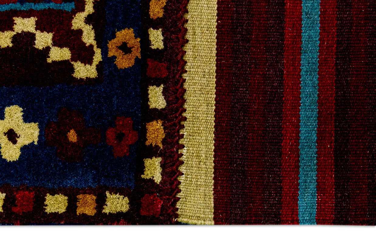 Midnight Mosaic | Fusion Weave (Hand-Tufted on Durrie)