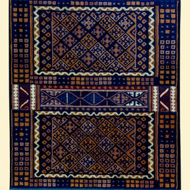 Garnet Dusk | Fusion Weave (Hand-Tufted on Durrie)