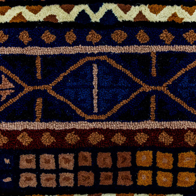 Garnet Dusk | Fusion Weave (Hand-Tufted on Durrie)