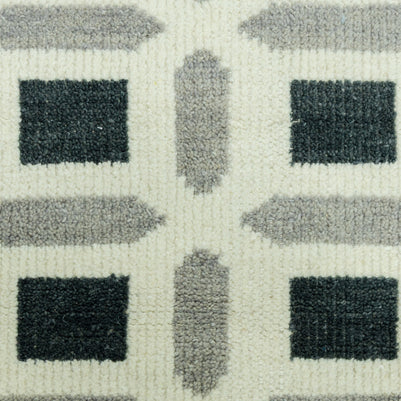 Lapis Grid | Hand-Knotted New Zealand Wool Rug