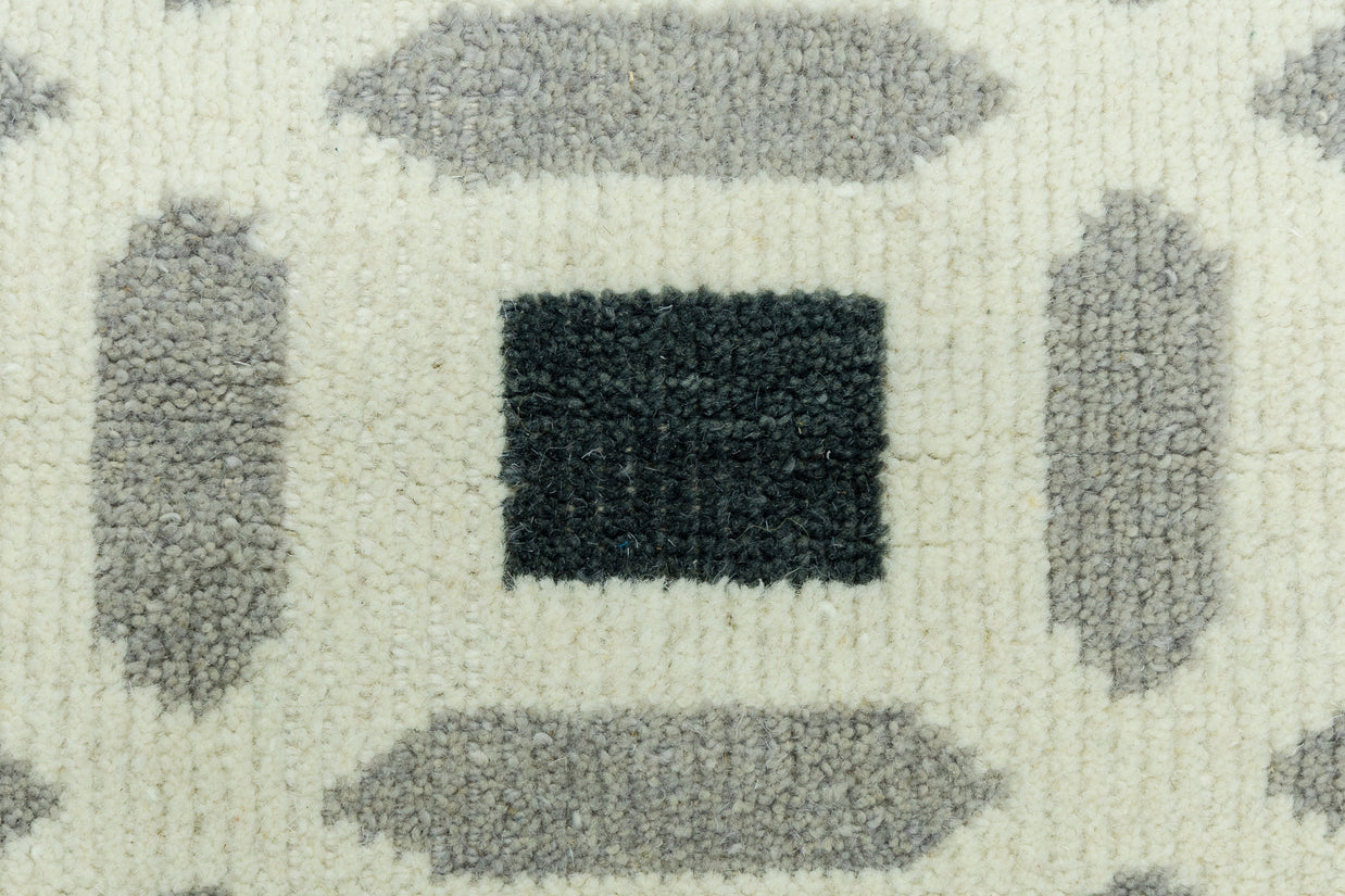 Lapis Grid | Hand-Knotted New Zealand Wool Rug