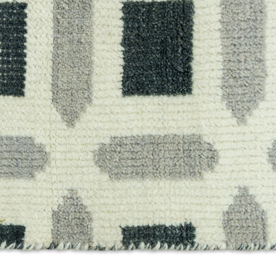 Lapis Grid | Hand-Knotted New Zealand Wool Rug