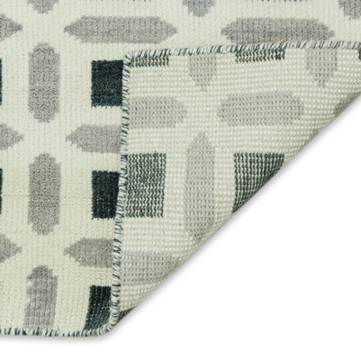 Lapis Grid | Hand-Knotted New Zealand Wool Rug