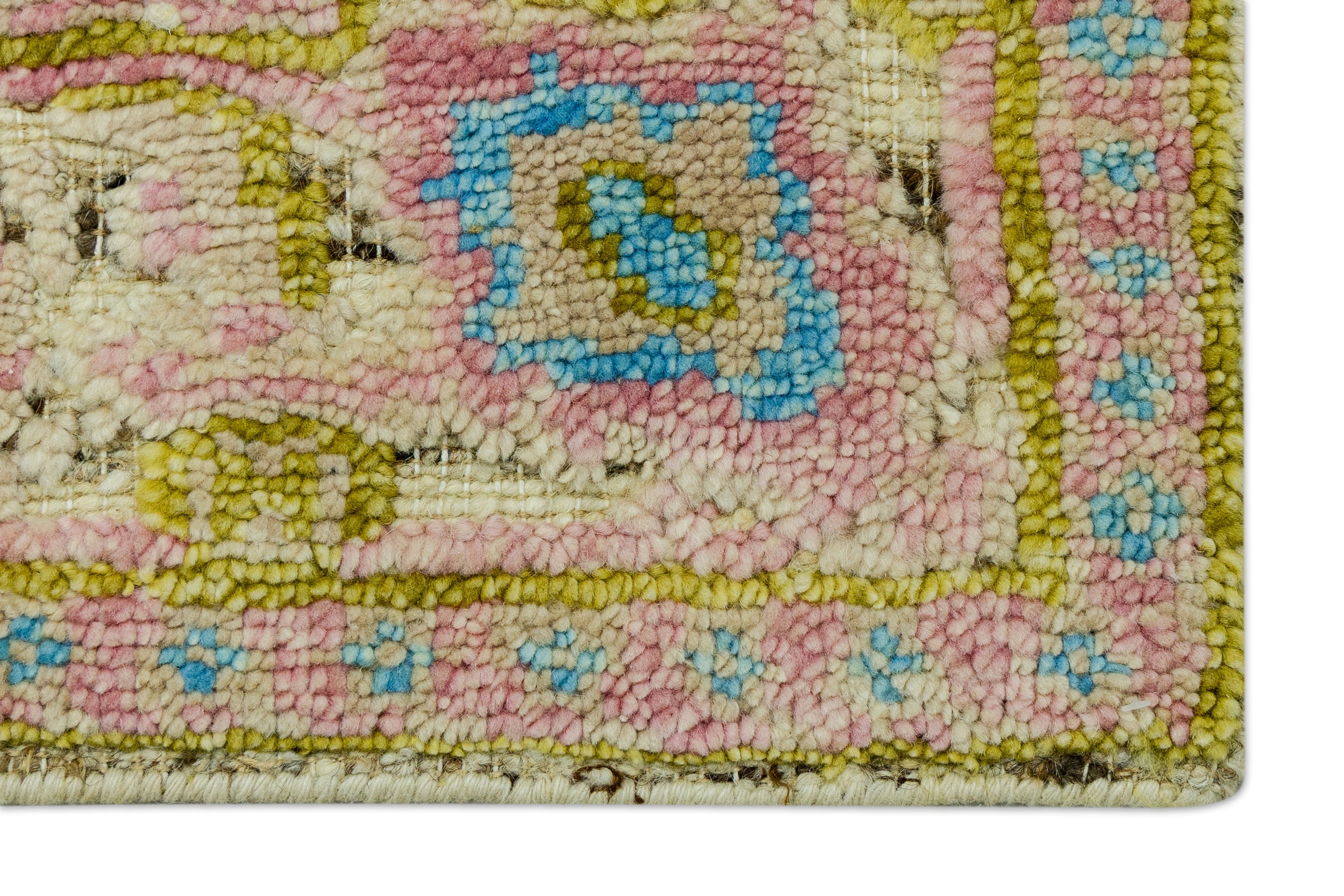 Pastel Garden | Hand-Knotted Handcarded Wool Rug