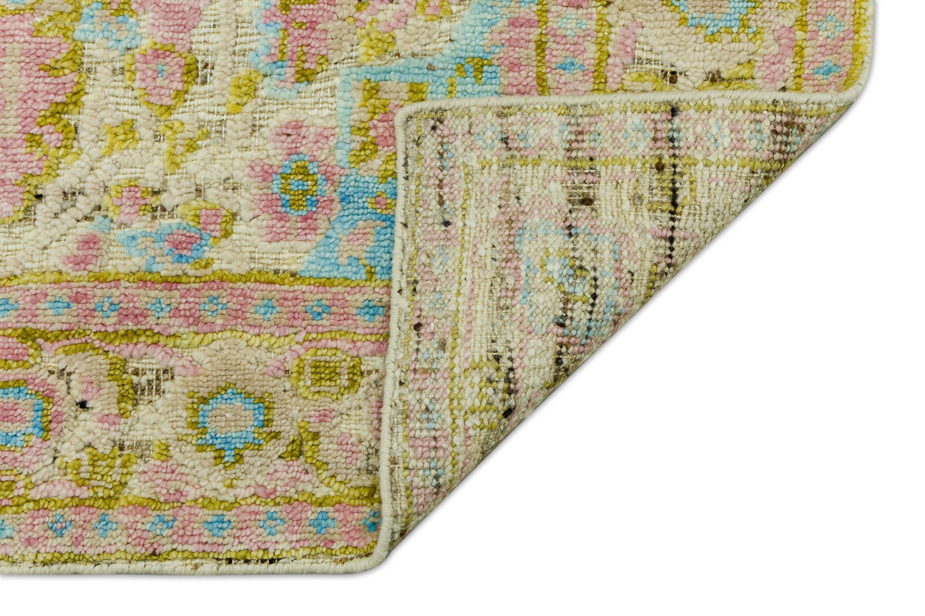 Pastel Garden | Hand-Knotted Handcarded Wool Rug
