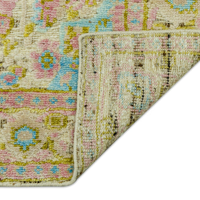 Pastel Garden | Hand-Knotted Handcarded Wool Rug