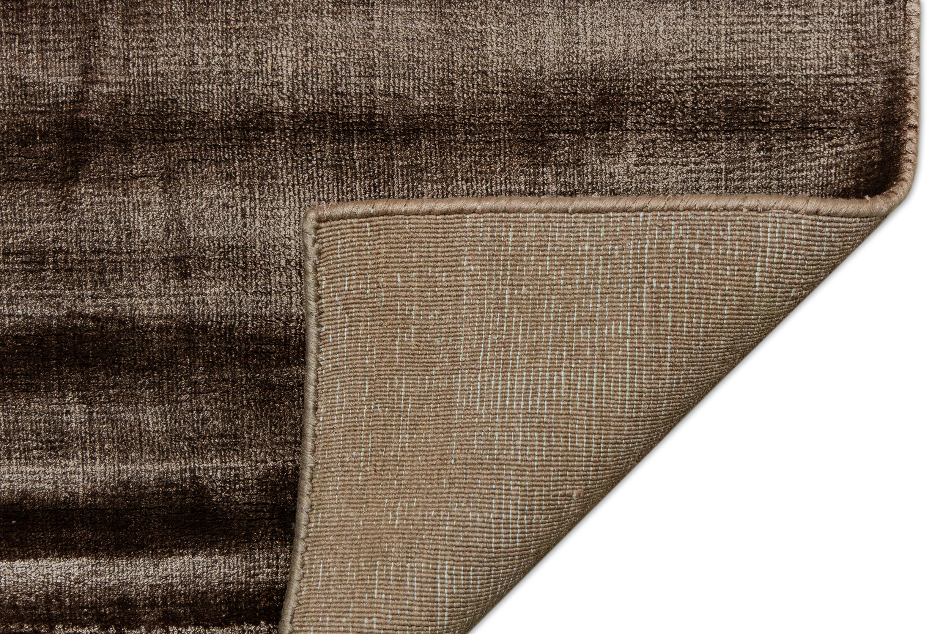 Mocha Dusk | Hand-Loom Printed Viscose Rug