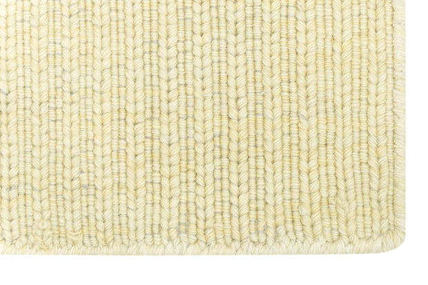 Close-up of Beige Texture Hand-Woven Soumak woolen rug for bed rooms, offices, and dining spaces. 