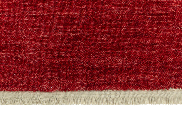Red Textured Hand-Loom Woolen Handmade Rug for Master Bedroom, Offices and Dining Room