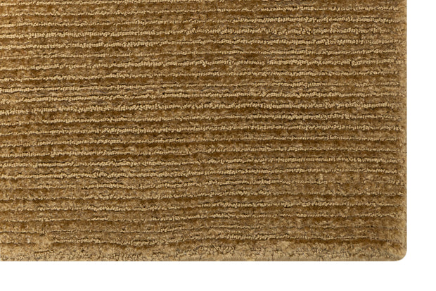Golden Saffron Solid Hand-Loom Viscose Rug