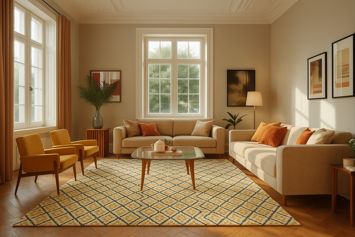 Moroccan Lattice | Hand-Knotted New Zealand Wool Rug