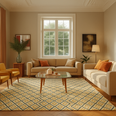 Moroccan Lattice | Hand-Knotted New Zealand Wool Rug
